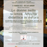 Le donne nella scienza. Attività didattica in natura