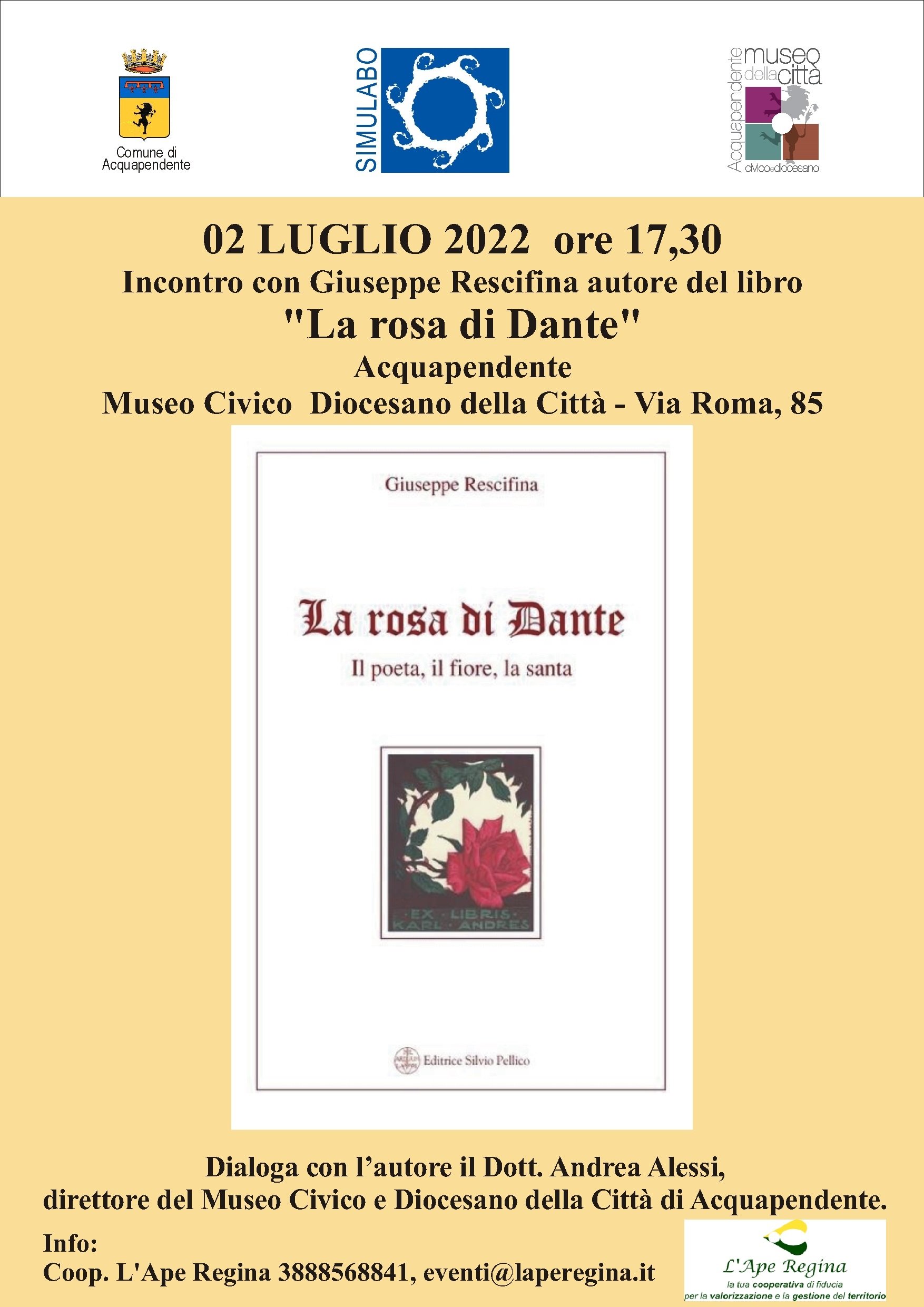 Presentazione del libro ‘La rosa di Dante’