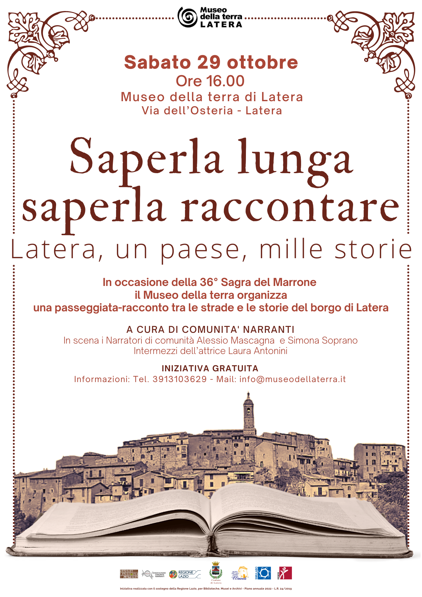 Saperla lunga, saperla raccontare. Latera, un paese, mille storie