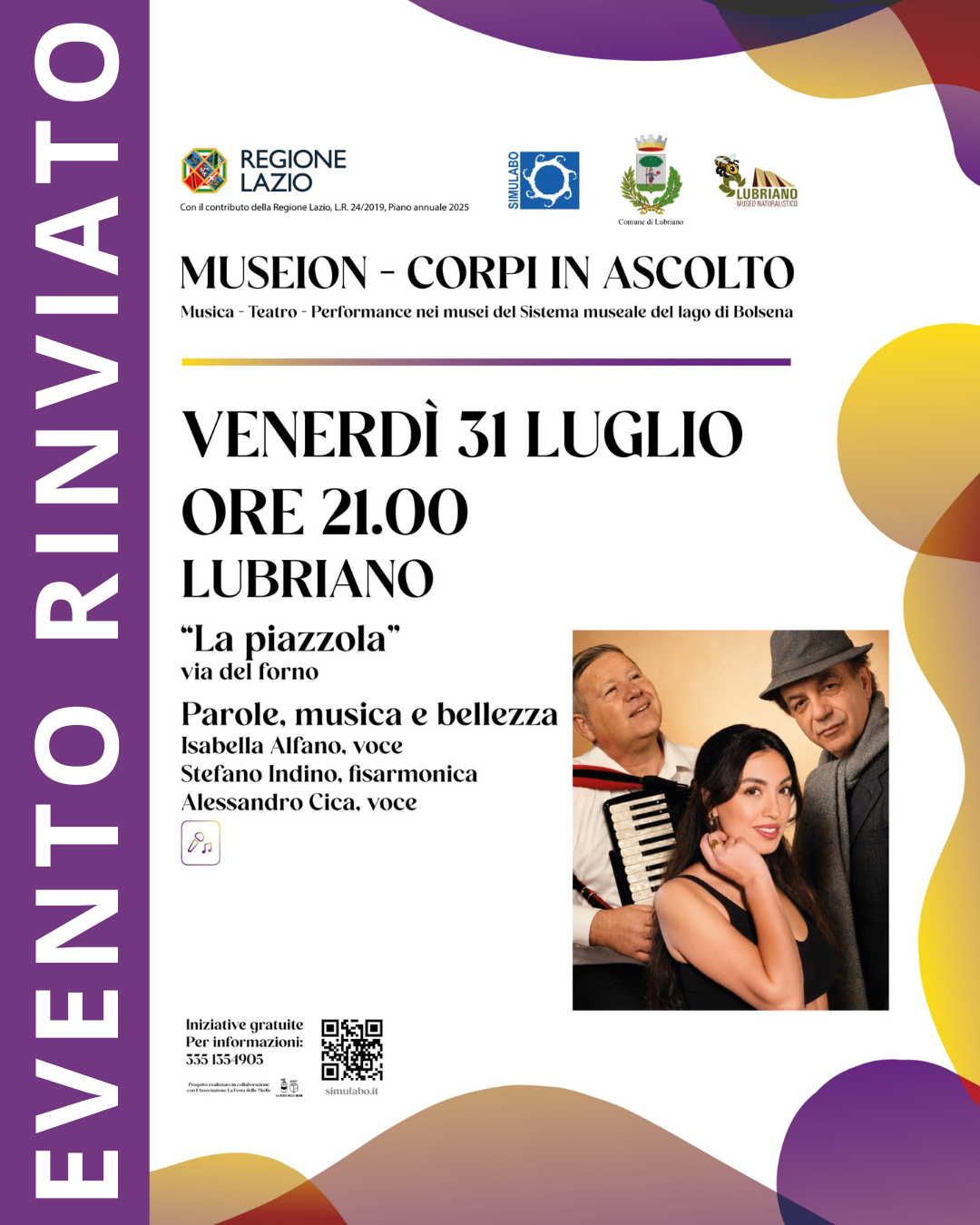 Museion 2026 - Parole, musica e bellezza - Lubriano